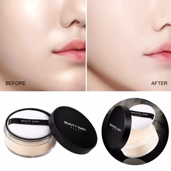 Loose Powder Makeup Oil Control Loose Powder Sweat Proof Waterproof Matte Foundation Makeup Translucent Makeup Setting Powder - Image 3
