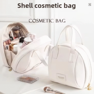 Portable Travel Large Capacity Pu Handheld Cosmetic Bag Desktop Makeup Storage Bag For Toiletries Cosmetic Separation