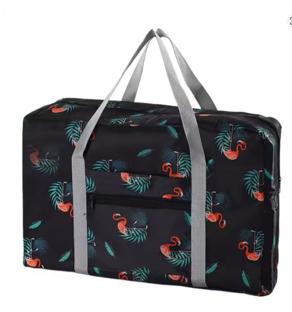 46*30cm Foldable Travel Duffel Bag Tote Carry-on Luggage Bag Large Capacity Waterproof Portable Grocery Storage Bag With Zipper - Image 3