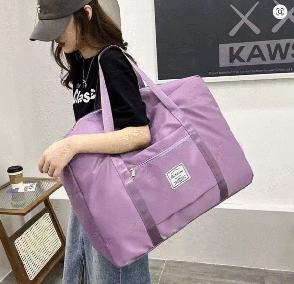 Large Capacity Foldable Travel Bag Portable Handbag Moving Luggage Packing Bag Short Trip Maternity Bag Oxford Cloth Chinese Sty - Image 2