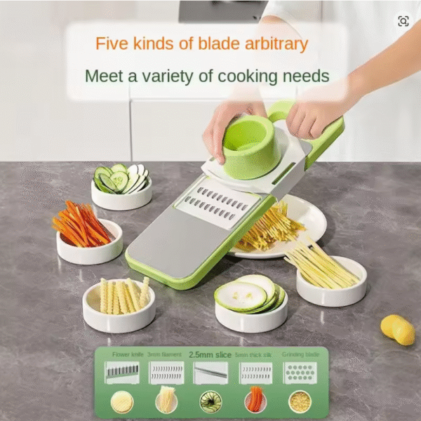 3948 Multi-Functional Stainless Steel Food Wire Cutter Household Kitchen Vegetable Cutter Wire Cucumber Potato Wire Grater - Image 3