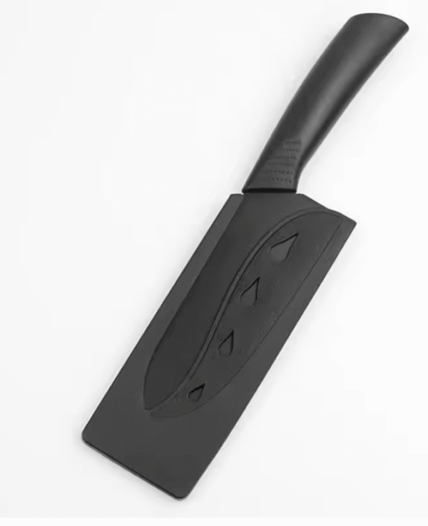 Black Non-slip Plastic Handle Stainless Steel Kitchen Knives Set Fruit Knife Slicing Knife Multifunctional Knife For Household - Image 3