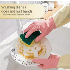 Waterproof Housework Cleaning Gloves Kitchen Cleaning Latex Laundry Dishwashing Gloves Wear Resistant Rubber Gloves