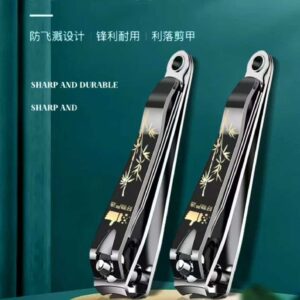 Stainless Steel Nail Cutter With Nail File Flat Clipper Fit for Big Size Fingernail Toenail Tips Cutter Trimmer Nail Care Tool