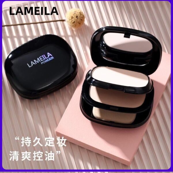 Makeup Packaging Double Layer Smooth Matte Waterproof Powder Pressed Foundation - Image 3
