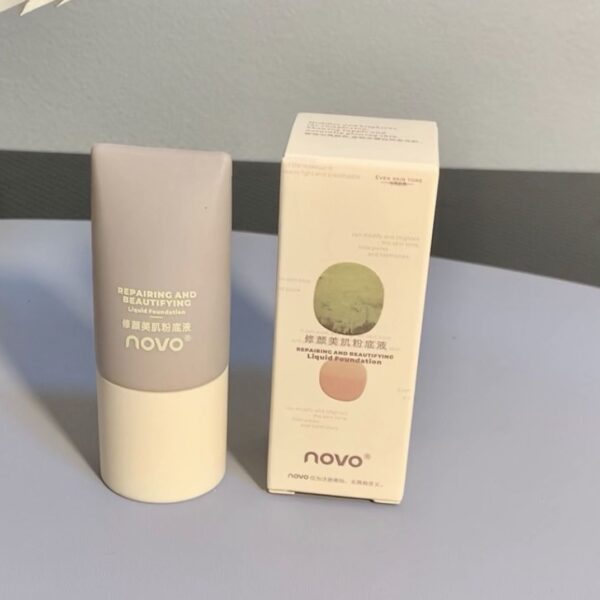 NOVO Beauty Cream Foundation Liquid Concealer Skin-Nourishing Moisturizing Oil Long Anti-Sweat New Effective Makeup Product - Image 3