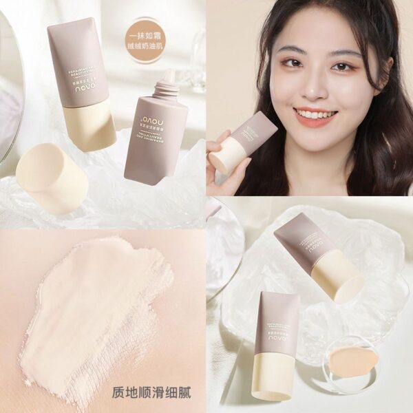 NOVO Beauty Cream Foundation Liquid Concealer Skin-Nourishing Moisturizing Oil Long Anti-Sweat New Effective Makeup Product - Image 4