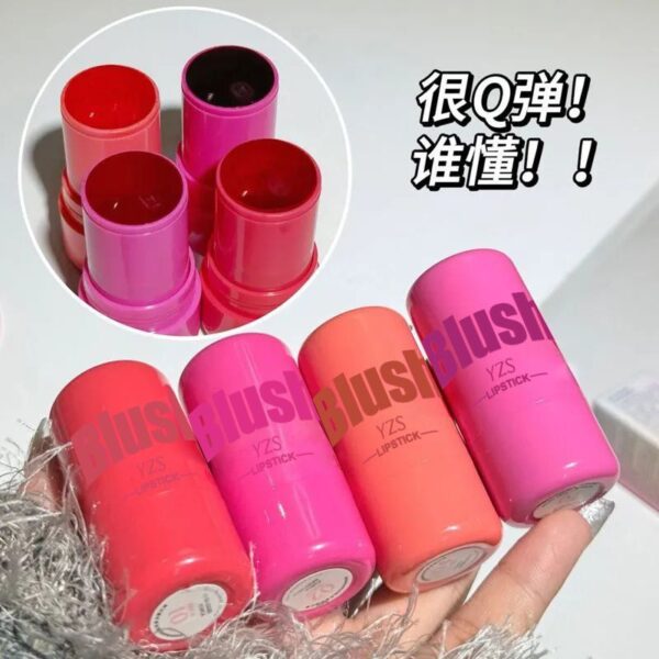 Water Face Tint Jelly Shape Lip Cheek Blusher Long Lasting 6 Colors Face Hydrating Makeup Mineral Blush Stick - Image 3