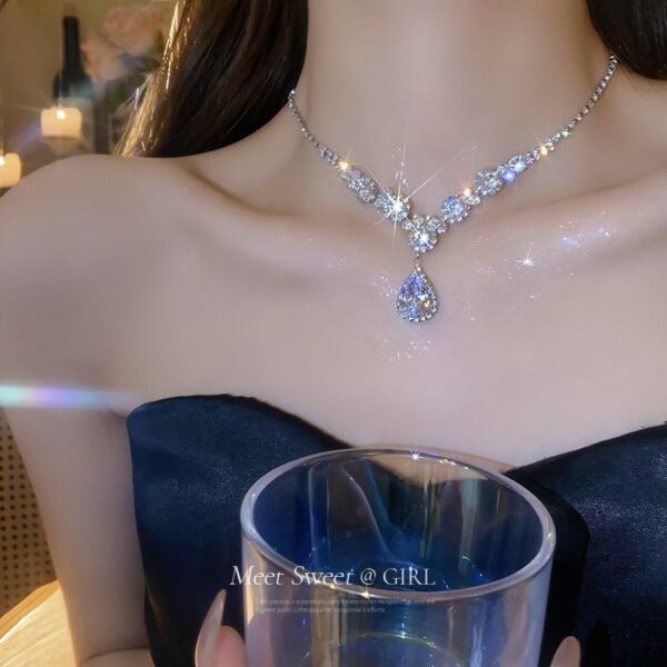 Stunning Zircon Wedding Jewelry Set Necklace - Image 3