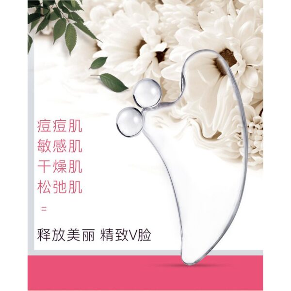 100% Natural Resin Crystal Gua Sha Quartz Scraping Massage Guasha Board Tools With Private Label