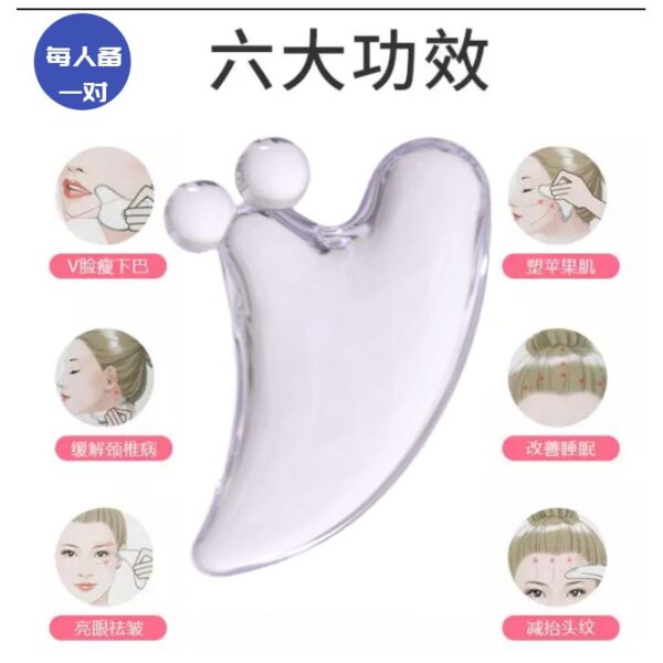100% Natural Resin Crystal Gua Sha Quartz Scraping Massage Guasha Board Tools With Private Label - Image 2