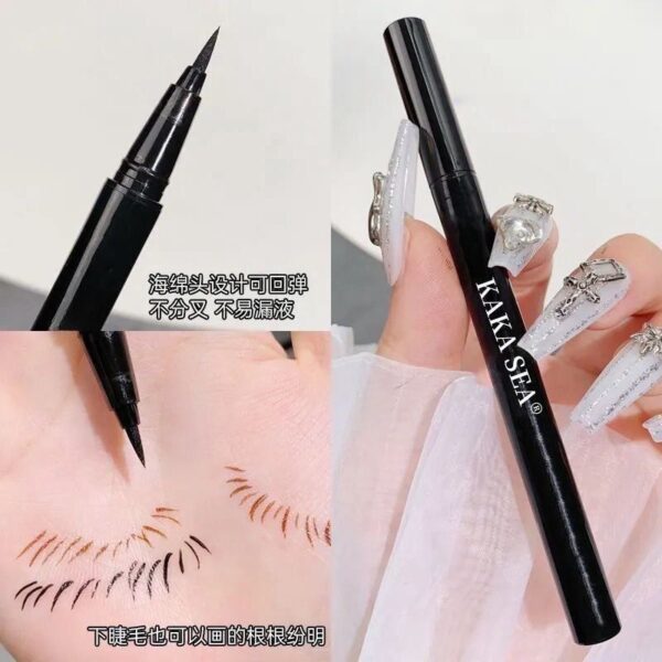 Suake Smooth Quick-Drying Eyeliner Pen Non-Leaking Long-Lasting Smudge-Proof Waterproof Mineral Makeup for Eyes - Image 4