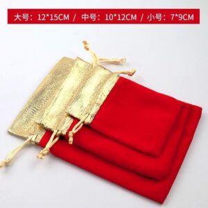 Microfiber Jewelry Packaging Pouch with Insert Pad Holder Earing Pouch Bag